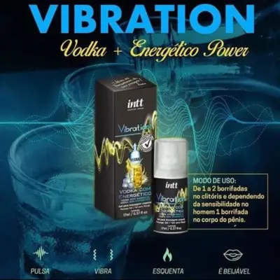 Vibration Power Vodka Com Energético 17ml - Gel Extra Forte Vibra Aquece E Lubrifica - Image 4