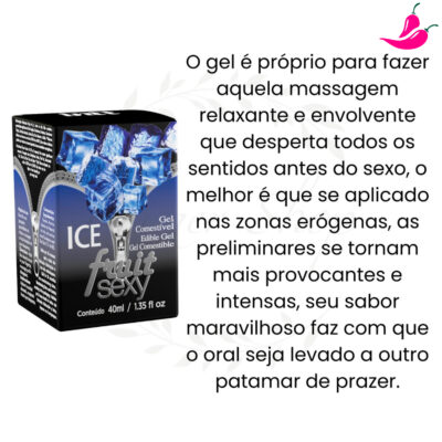 Fruit Sexy Ice Gel Beijável Com Efeito Quente 40G - Image 6