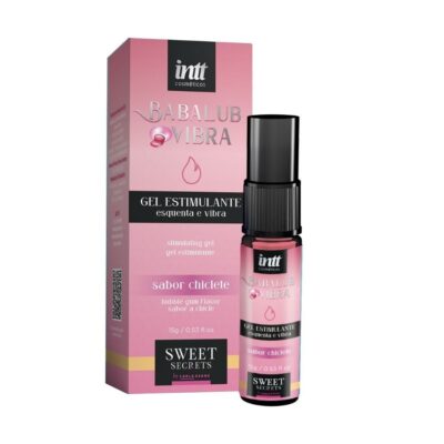Babalub Vibra Hot 15G - Lubrificante Babalub Sabor Chiclete