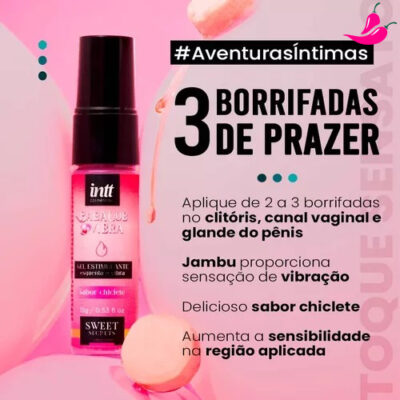 Babalub Vibra Hot 15G - Lubrificante Babalub Sabor Chiclete - Image 6