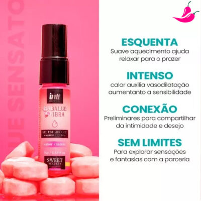 Babalub Vibra Hot 15G - Lubrificante Babalub Sabor Chiclete - Image 7