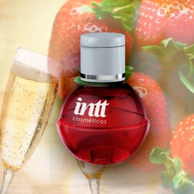 Fruit Sexy Gel Beijável Sabor Morango & Champagne 40ml Intt - Image 4