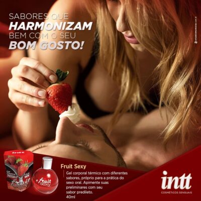Fruit Sexy Gel Beijável Sabor Maçã do Amor 40ml Intt - Image 8