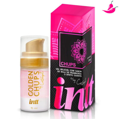 Golden Chups 17Ml - Gel Lubrificante Beijável Sabor Bala de Fromboesa