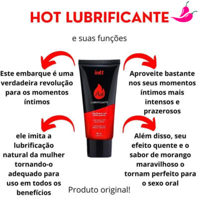 Lubrificante Hot a Base de Água Sabor Morango 50ml - Image 6