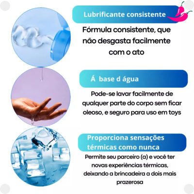 Ice Black 50ml - Gel Lubrificante À Base d'Água Gela e Aquece - Image 5