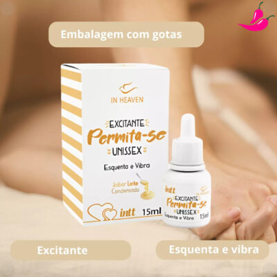 Permita-se Gel Excitante Unissex - Esquenta e Vibra 15ml Intt - Image 6