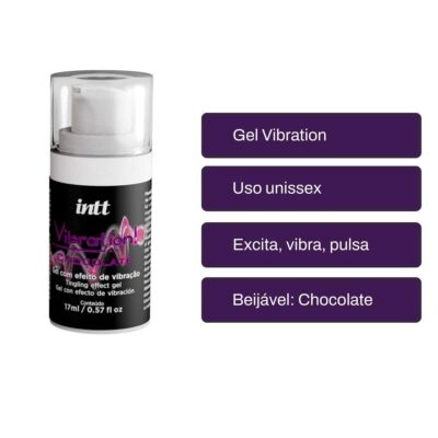 Vibration Chocolate 17ml - Gel Extra Forte Vibra Aquece E Lubrifica - Image 5