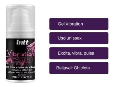 Vibration Power Chiclete Gel 17ml - Gel Extra Forte Vibra Aquece E Lubrifica - Image 8