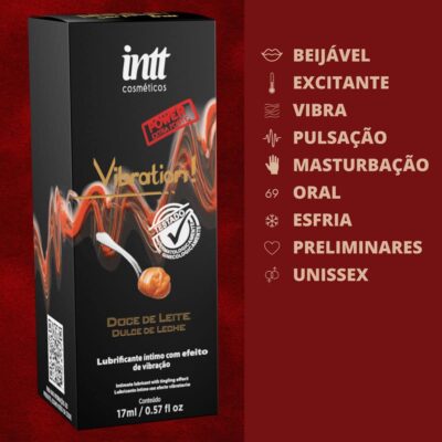 Vibration Power Doce De Leite 17ml - Gel Extra Forte Vibra Aquece E Lubrifica - Image 5