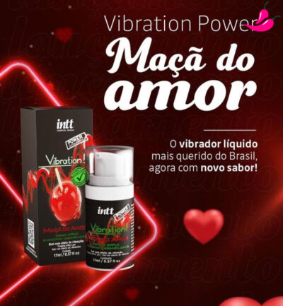 Vibration Power Maçã Do Amor  17ml- Gel Extra Forte Vibra Aquece E Lubrifica - Image 7