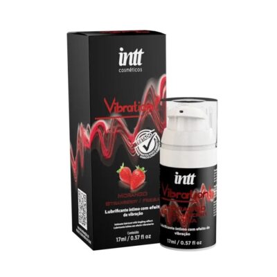 Vibration Morango Gel - Efeito de Vibração, Pulsação E Aquecimento 17Ml